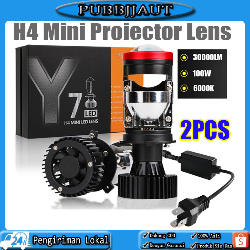 Y7 Super Bright 50 Watt/Dengan Kipas Angin Ori H4/H11 Mini PJECTOR PROJIE Y9D PRO 300Watt Import Sup