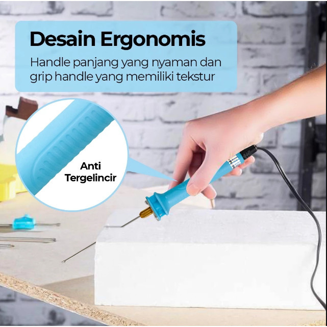 

Alat Potong Styrofoam, Polystyrene Cutting Machine 10cm 30W Taffware Pemotong Styrofoam Gabus Solder Ukir Gabus Cutter Polystyrene EPE - CT10