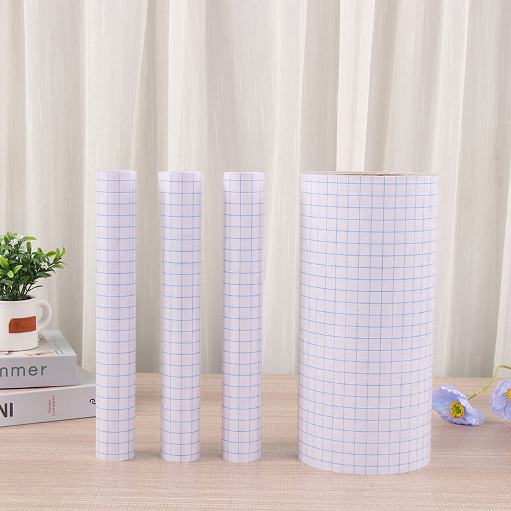 

Clear Transfer Tape Paper | Clear Vinyl Transfer Paper Roll with BGrid | Self-Adhesive Application Tape for Decals, Signs, Walls