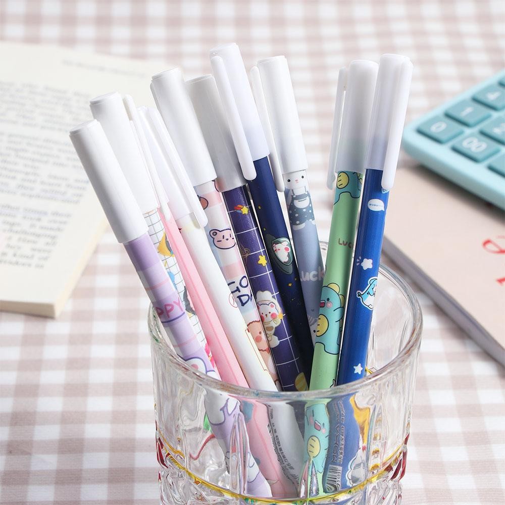 

Stationery Kawaii Cartoons Blue Washable Handle 0.5mm Gel Pens Neutral Erasable Pen Erasable Pen Student Pen