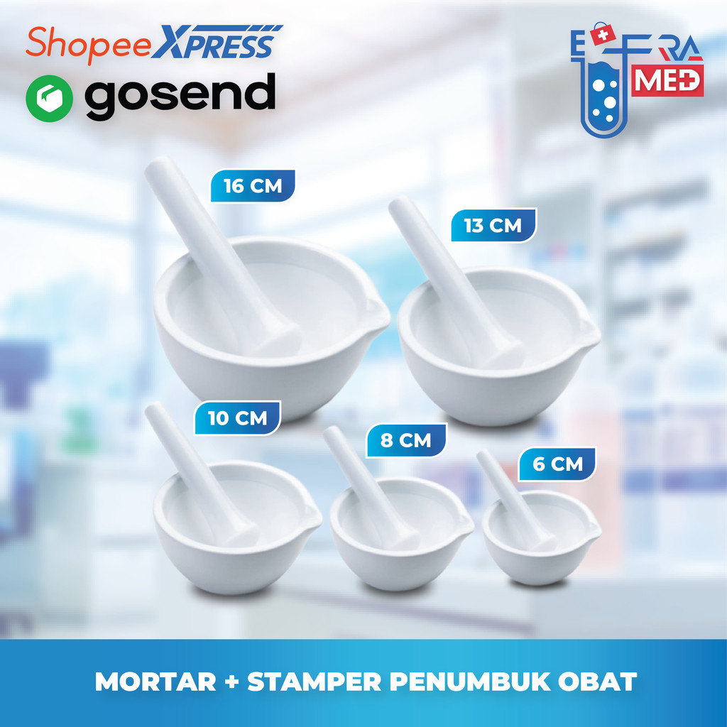Mortar/Alat Penumbuk Obat/Alat Penggerus Obat
