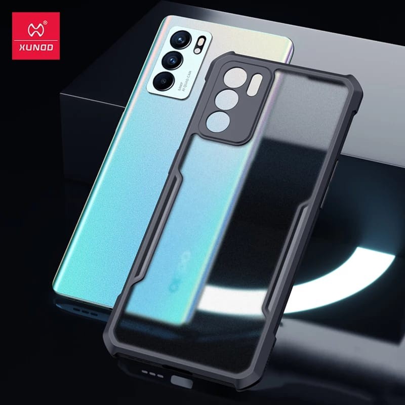 Case Oppo Reno6 5G Hardcase Armor Shockproof Fusion Bumper Transparan Reno 6 5G