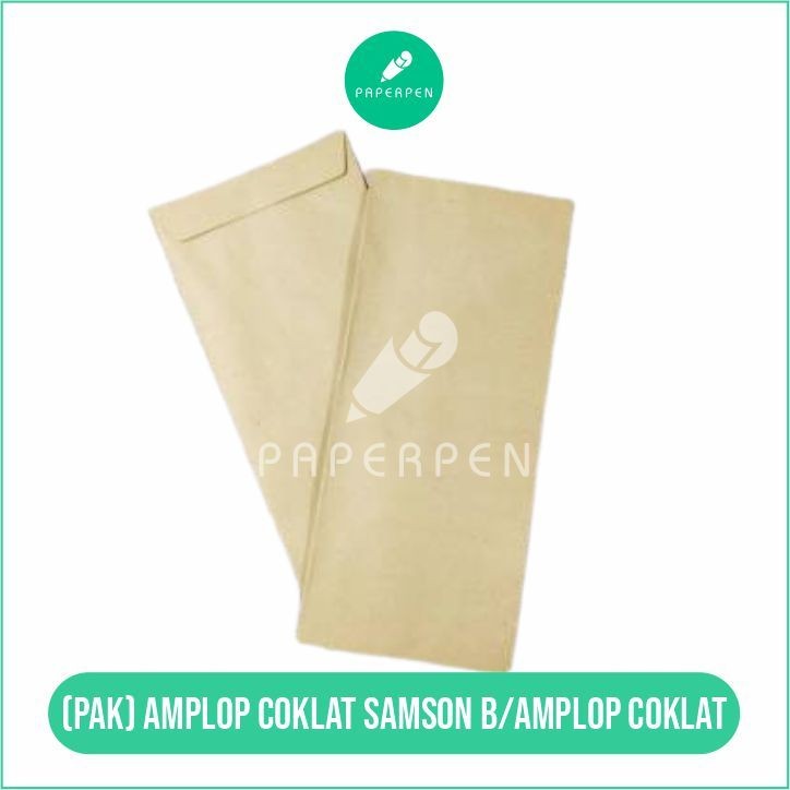 

(PRO_ATK) (PAK) AMPLOP COKLAT SAMSON B/AMPLOP COKLAT