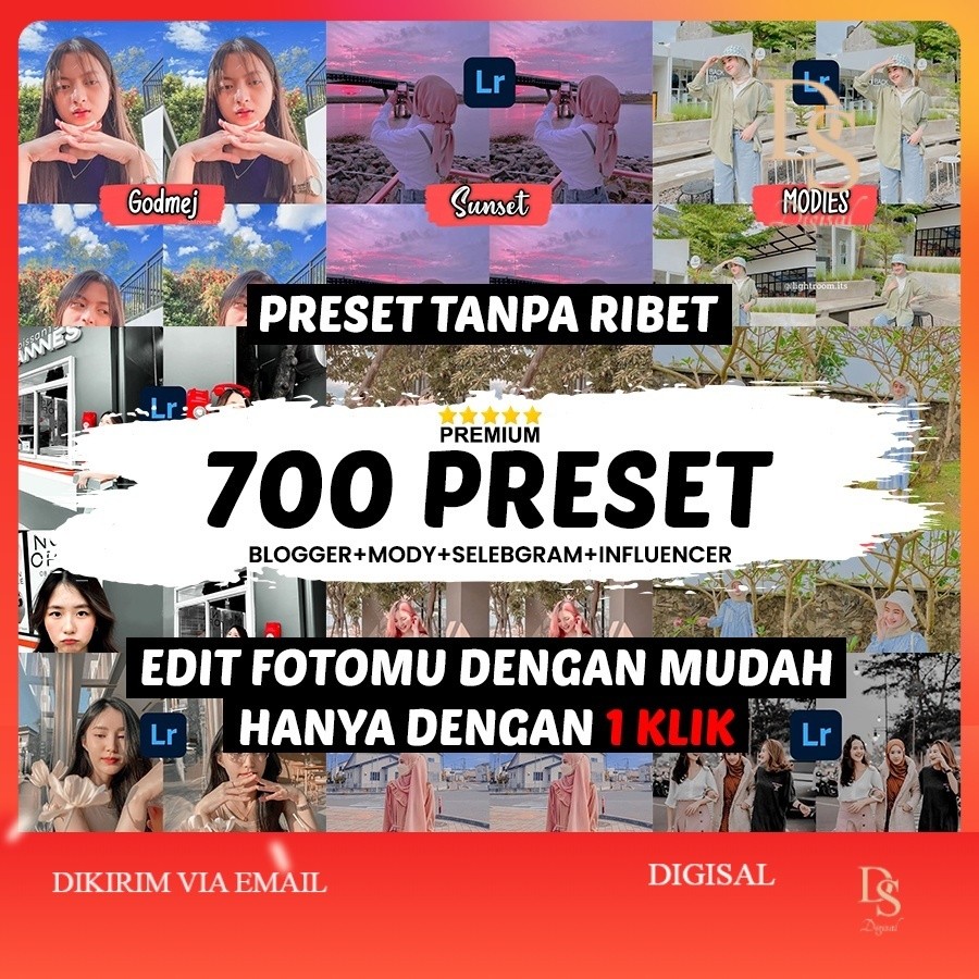 700 PRESET LIGHTROOM PREMIUM - PRESET LIGHTROOM MOBILE - PAKET PRESET MURAH - 700 PRESET LIGHTROOM -