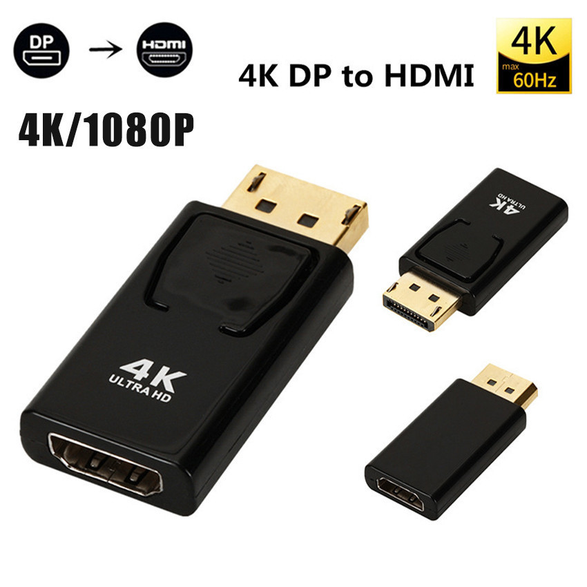 Converter Dp Male To Hdmi Female Adapter 4K / Converter Displayport Dp To Hdmi Female Macbook