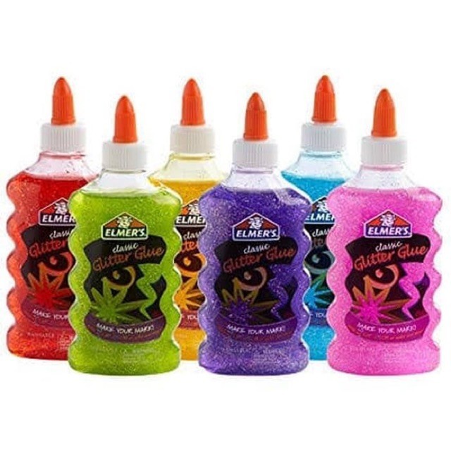 ELMERS Lem Slime Glitter / Lem Glitter Untuk Slime 177 ML / Glitter Glue Slime
