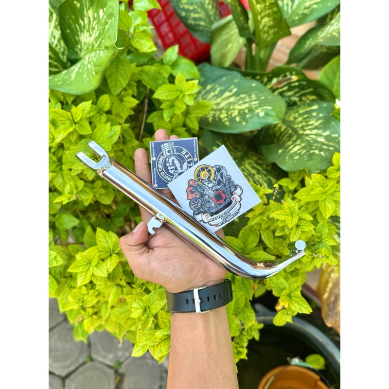 ORIGINAL Standar samping megapro primus jagang samping megapro primus original SUDAH CHROME