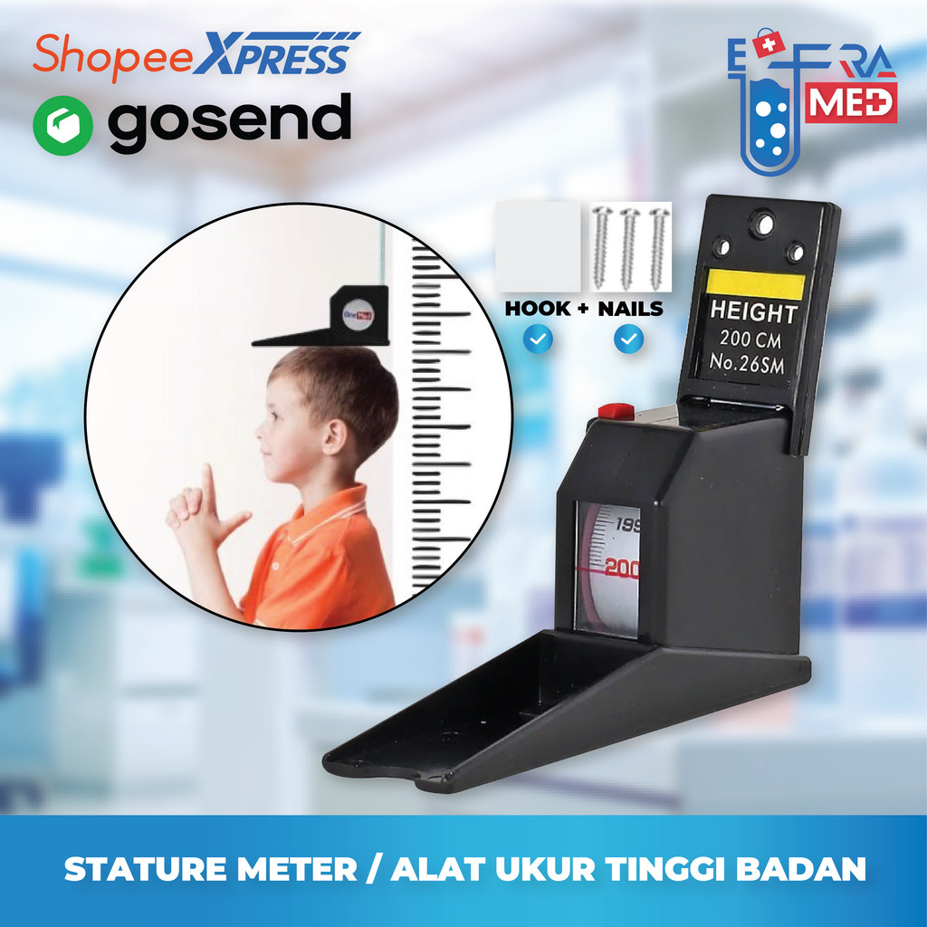 Alat ukur tinggi badan / Staturemeter / Alat Ukur tinggi badan 2M