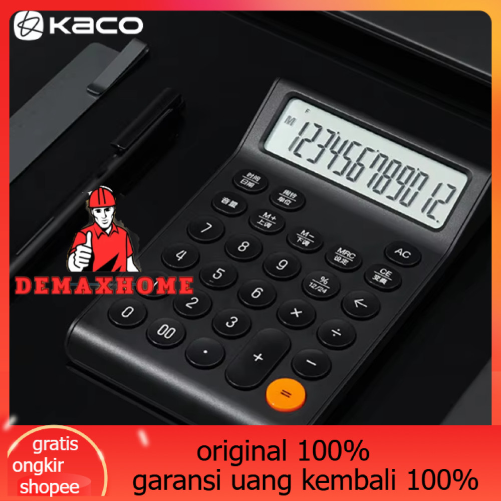

Kaco MATE Calculator Kalkulator 12 Digit Large Screen Battery - K1429