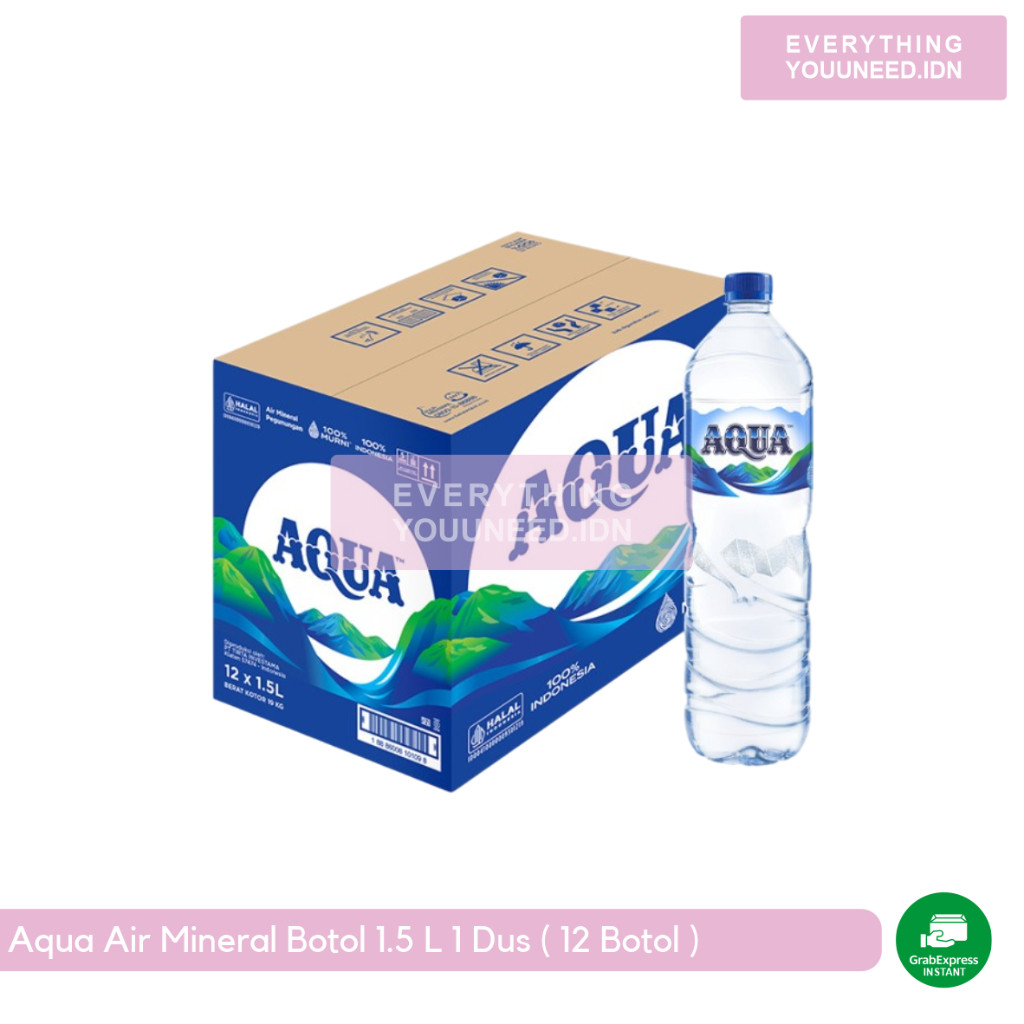 

AQUA Air Mineral 1500ml x 12 botol (1 box)