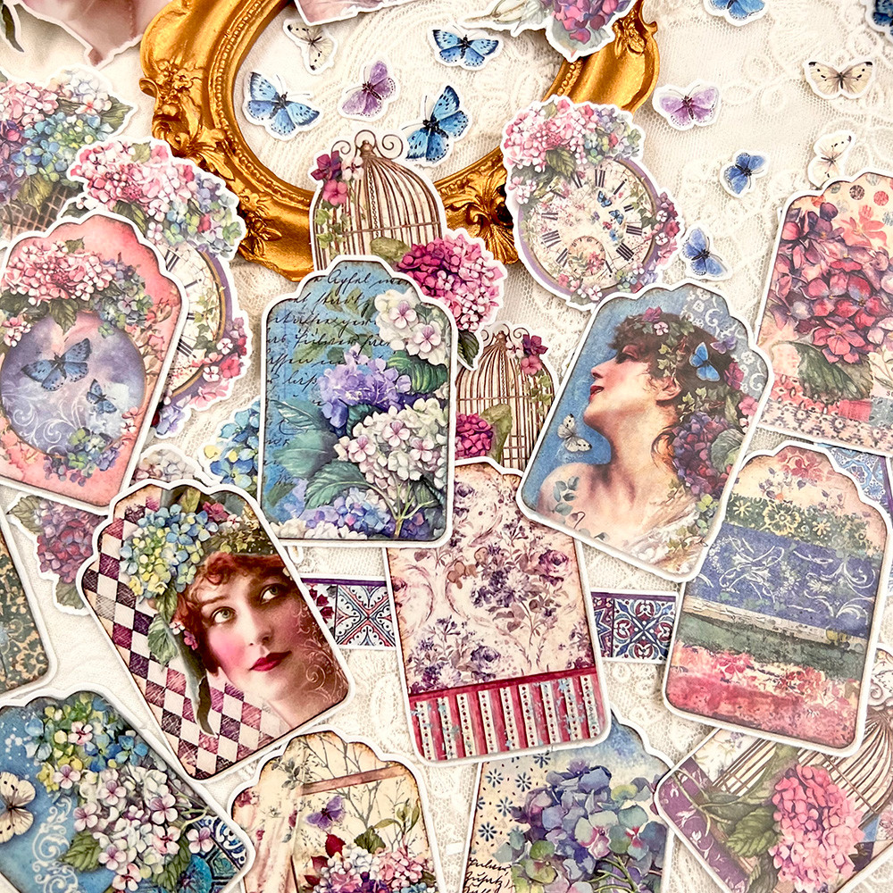 

Beauty Fairy Girl Flowers Birds Sticker DIY Scrapbooking Diary Photo Album Junk Journal Happy Planner Decorative Gift Sticker