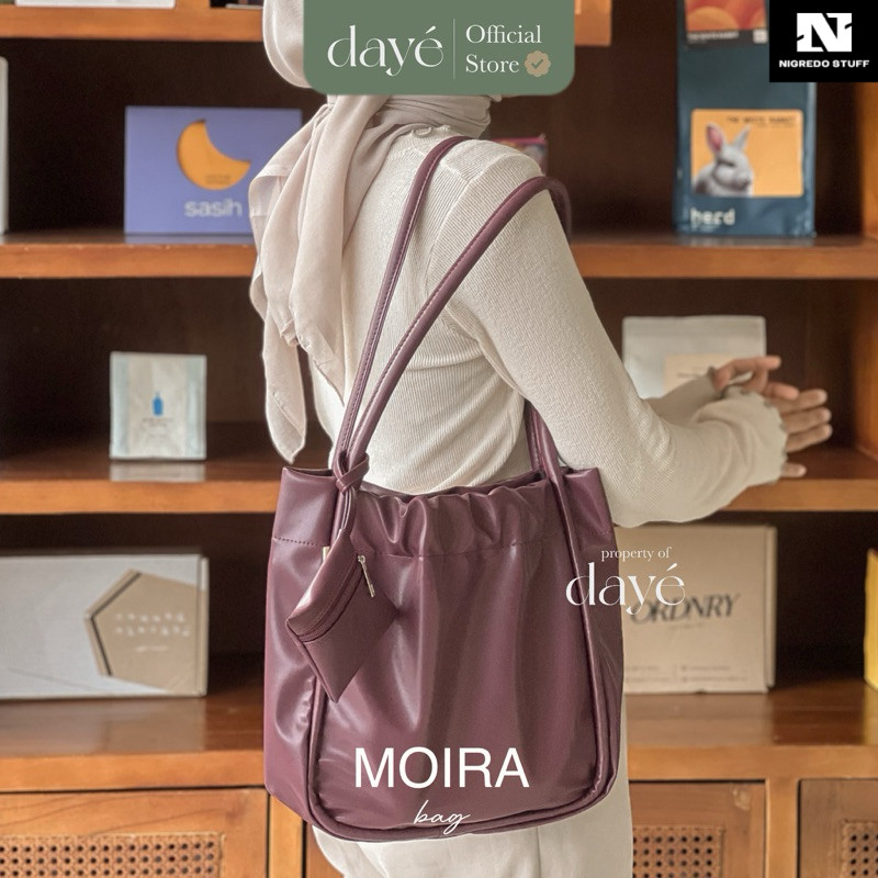 DAYE - Moira Bag | Tote Bag - Tas Wanita - Tas Kuliah - Korean Bag - Shoulder Bag