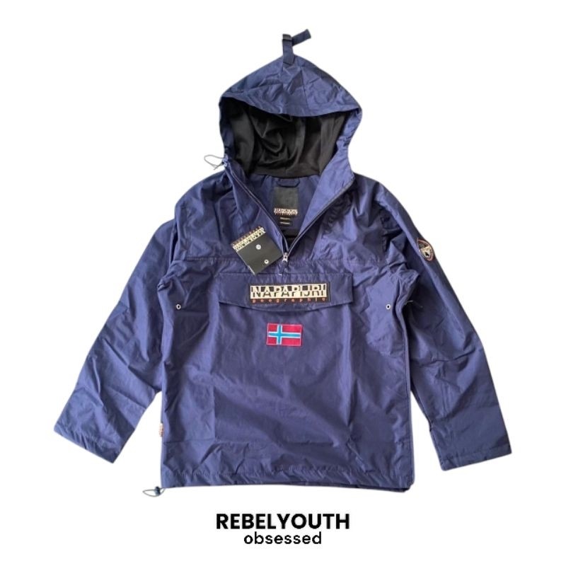Promo rebelyouth _ JAKET NAPAPIJJR1 navy GORETEX WATERPROFF BAHAN BERAT
