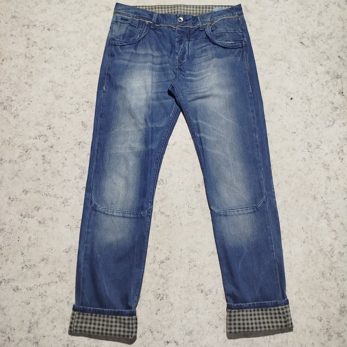 Celana panjang jeans denim fading JACK&JONES JEANS