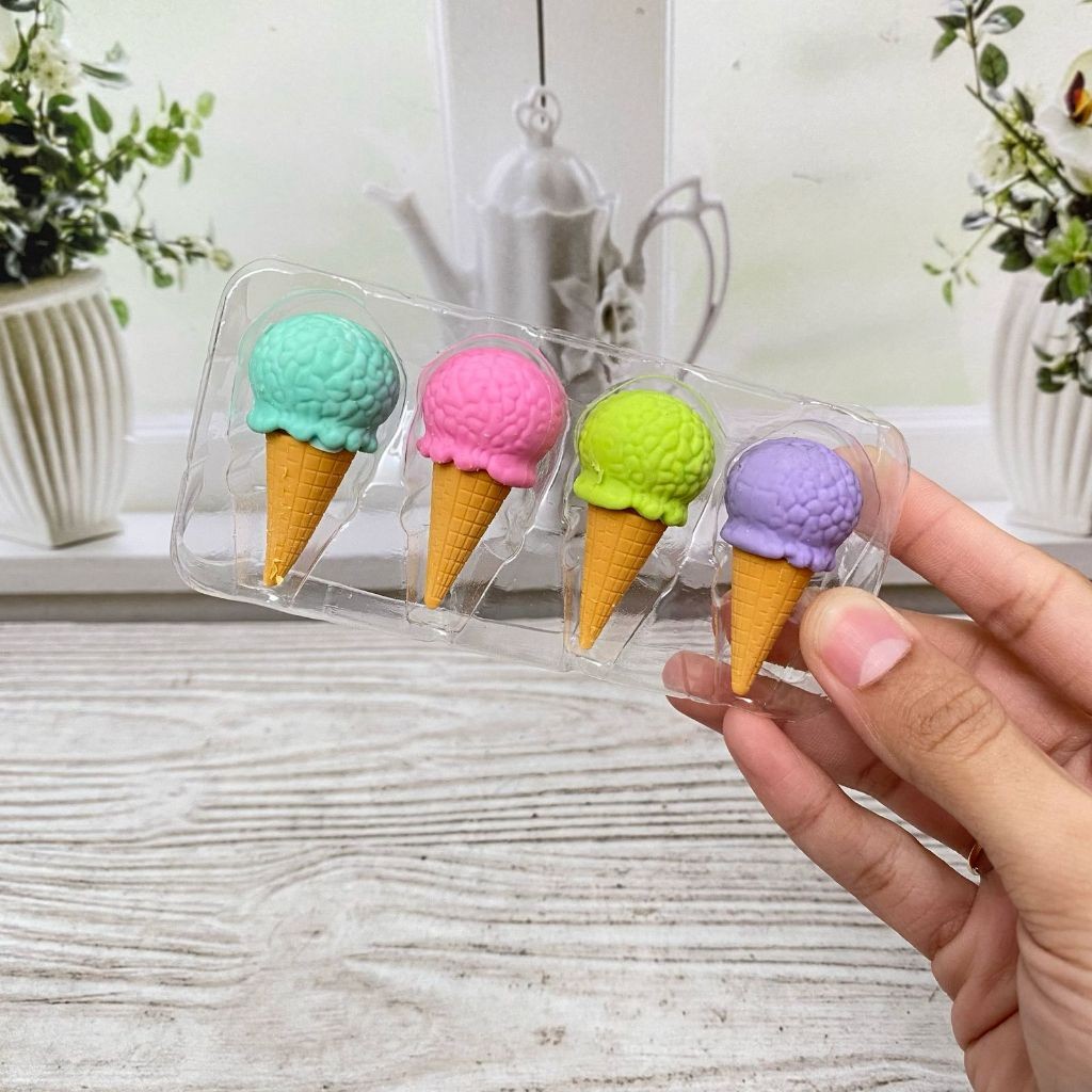 

PENGHAPUS HAPUSAN 1 SET ISI 4 PCS ER-1825 FIGURE 3D MINIATUR ICE CREAM / PERLENGKAPAN SEKOLAH KANTOR TERMURAH HAPUSAN UNIK TERBARU