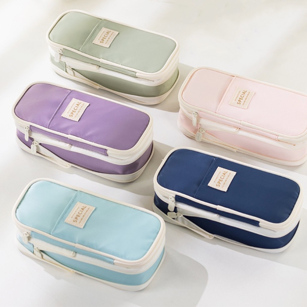 

Ready NEW [Ready Stock] Angoo Kawaii Pencil Cases Large Capacity Pen Bag Pouch Holder Box for Girls Office Student Stationery Organizer School Supplies Mainan Anak High Quality