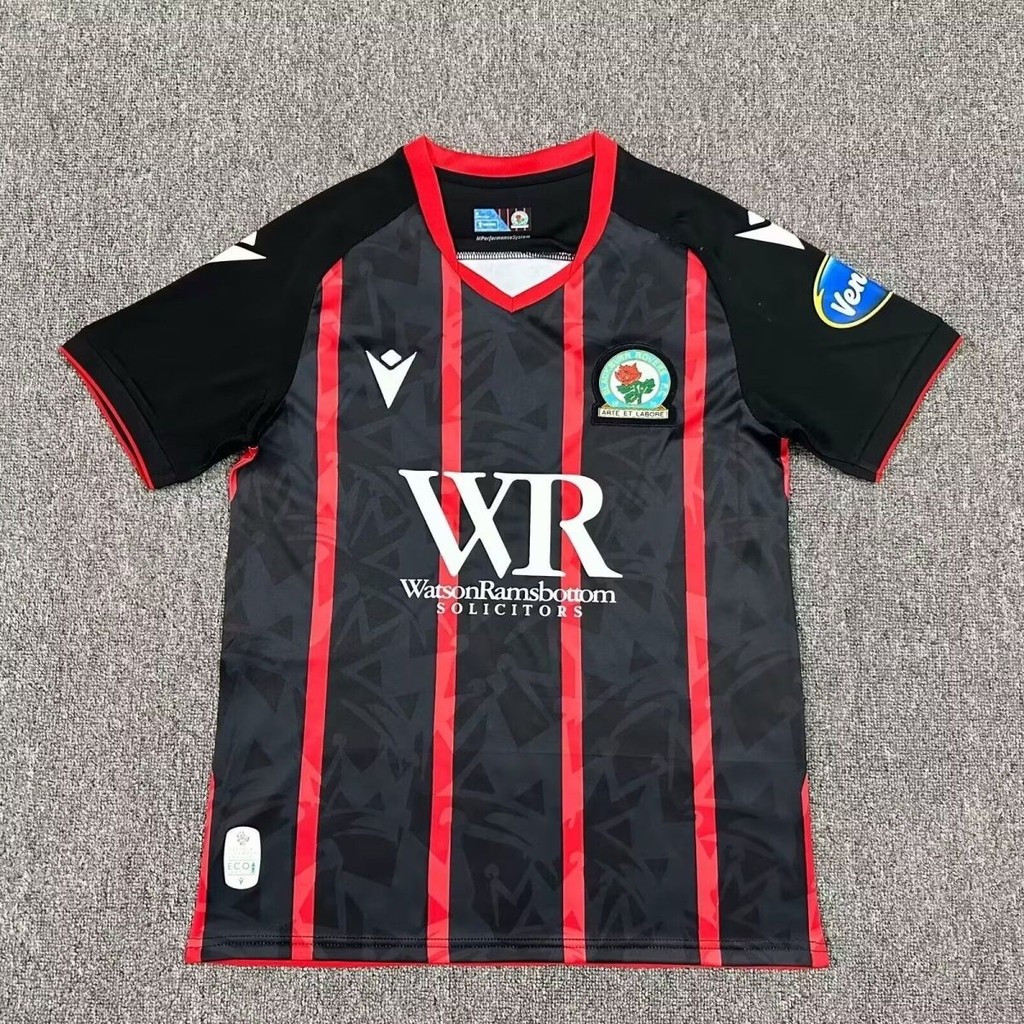 24-25 Jersey EFL Blackburn Rovers Lengan Pendek Kaos Sepak Bola Yuji Hashimoto Blackburn Kaos Tuan R
