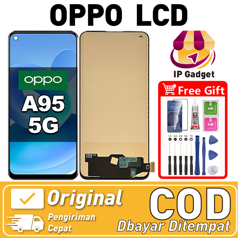 LCD for OPPO A95 5G Ori-asliI Fullset IPGadget Layar hp Touchscreen Sentuh Versi Tinggi COD