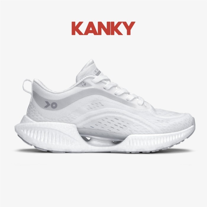 Kanky Story Tsunagari - Sepatu Sneakers Casual Sport Pria/Wanita - White/L. Grey, 36
