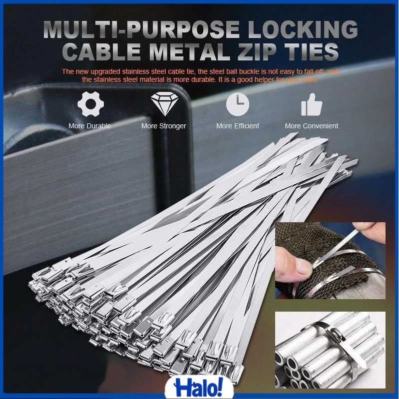 

Kabel Ties Stainless Steel Multifunctional 4.6x300mm 20 PCS - IF1