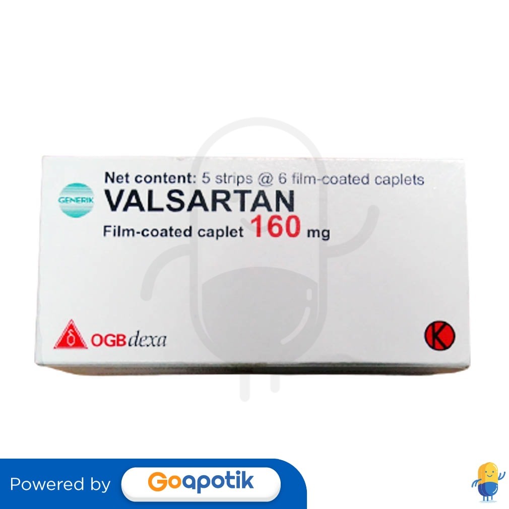 Valsartan Ogb Dexa Medica 160 Mg Box 30 Kaplet / Hipertensi