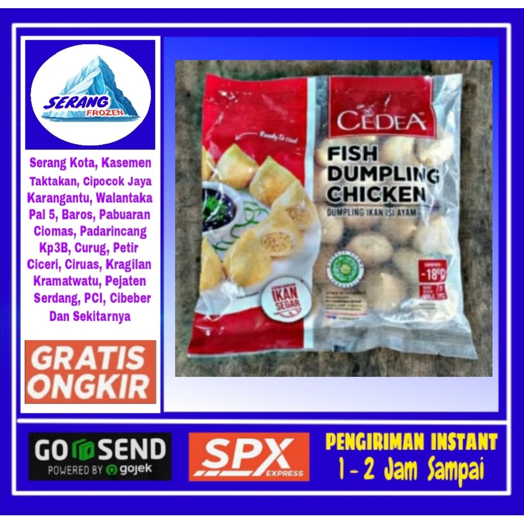 

Dumpling Ayam Cedea 500g,Dumpling ayam, Serang Frozen