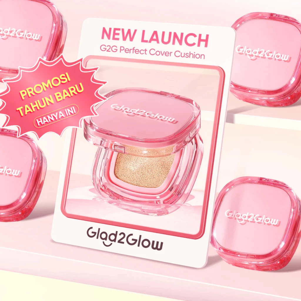 Glad2Glow Perfect Cover Cushion 11g Matte Finish Cushion Glad2Glow Cushion 5 Shades G2G g2g Make Up 