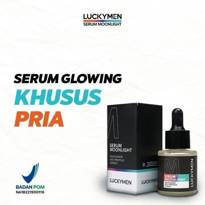 Serum Wajah Pria Luckymen Serum Wajah Pencerah Wajah Perawatan Wajah Muka Cowok Laki Laki Pria Men R