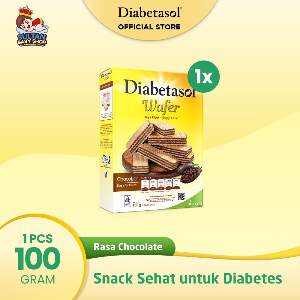 

Diabetasol Wafer Chocolate 100gr | Sultan Baby Shop