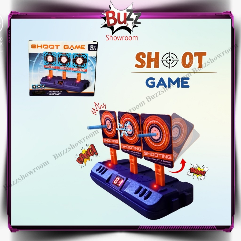 ORANSHOP Papan Target Otomatis Shoot A Target Sasaran Tembak Gun Digital