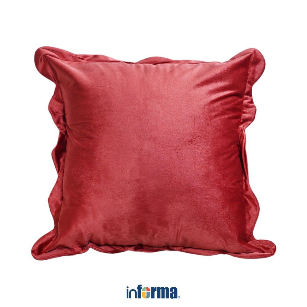 Informa 45X45 cm Sarung Bantal Sofa Vibrant Positivity D - Merah Maroon Cushion Cover Aesthetic Peli