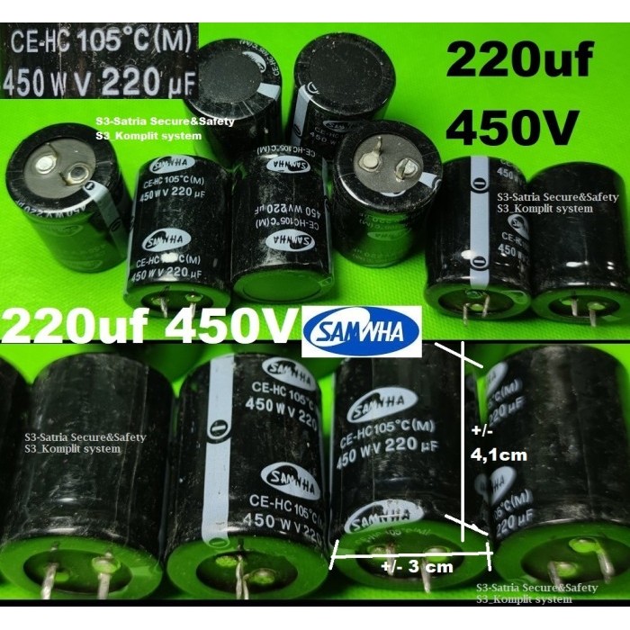 Elco 220uf 450V 105C 450 W V 220 uf 450v220uf elko 220/450 220uF
