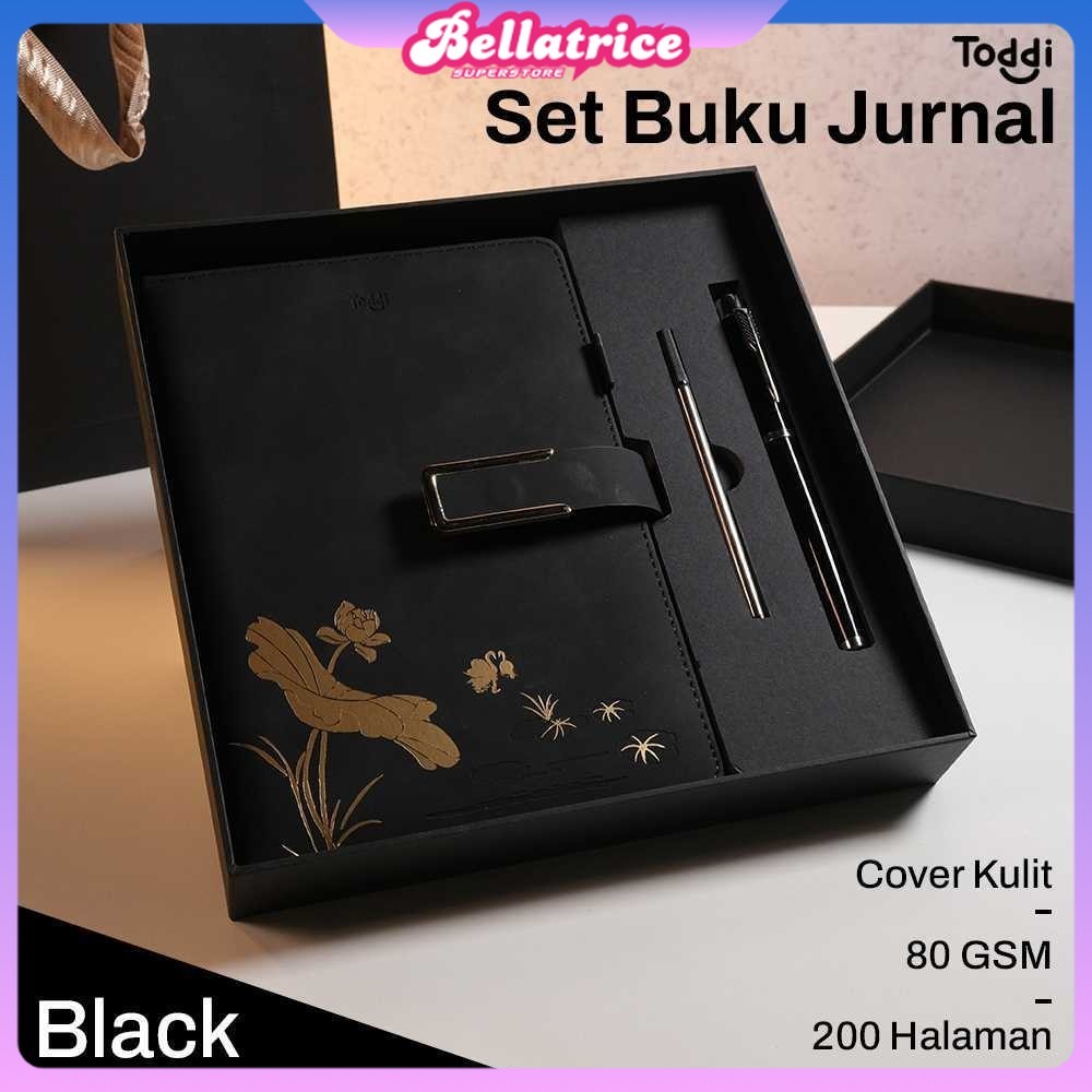 

Toddi Set Buku Jurnal Leather Notebook Diary 80GSM 200 Halaman - JG663