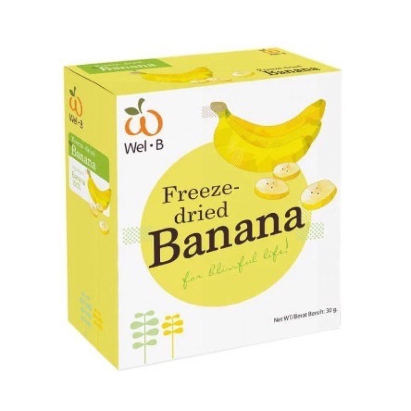 

WEL-B FREEZE DRIED BANANA 30GR