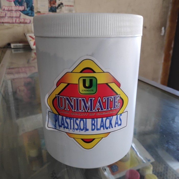 

promo -Tinta Pasta Sablon Plastisol Unimate Black 1kg