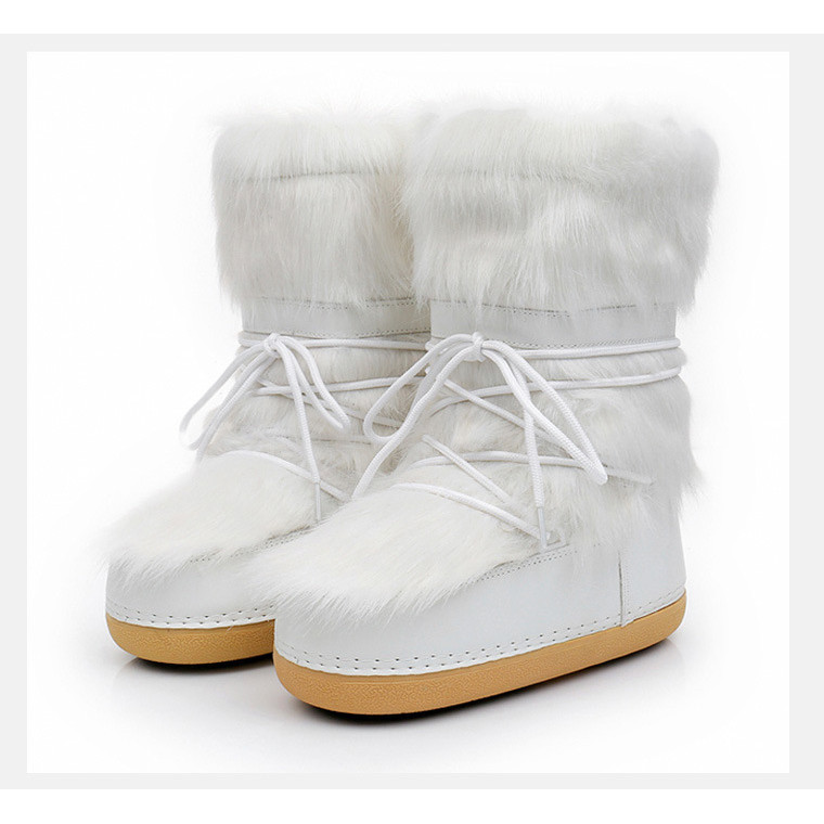 Women's Shoes Zapatillas De Mujer Winter European and American Fashion Space Boots Plush Moon Snow B