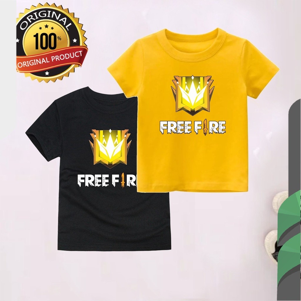 AS - Kaos Anak FF Motif Grand Master Baju Anak Free Fire Laki Laki Dan Perempuan Fashion Kids 21 A6