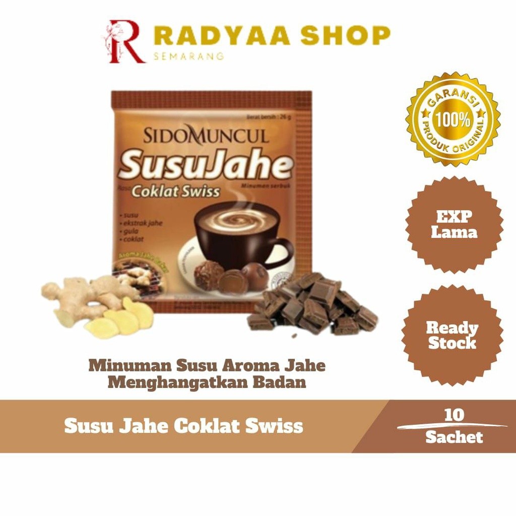 

Sido Muncul Minuman Susu Jahe Coklat Swiss 10's - Menghangatkan Tubuh