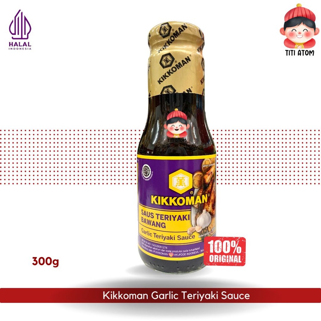 

Kikkoman Garlic Teriyaki Sauce Saus Teriyaki Bawang Kecap Bumbu Masak Dapur 300g