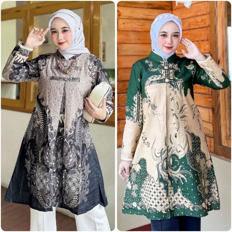 BAHAN PREMIUM / Tunik batik wanita | Tunik batik | Tunik kerja | Batik couple | Batik seragam | Tuni