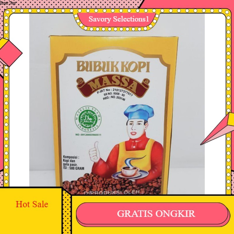 

【SAVORY】DISKON!! Harga Grosir (1kotak/ 1/2kg) Bubuk Kopi Massa Kok Tong Pem Siantar Asli
