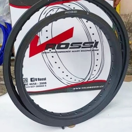 Velg Rossi Rossy Trail Cross KLX CRF 16 19 18 21 36H not expedition tk - Hitam, Ring : 16 / 19