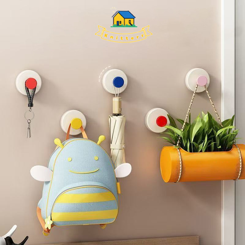 Hook Plastic Suction Hook /Suction Cup / Hook Tempel /hook gantungan Knitterr