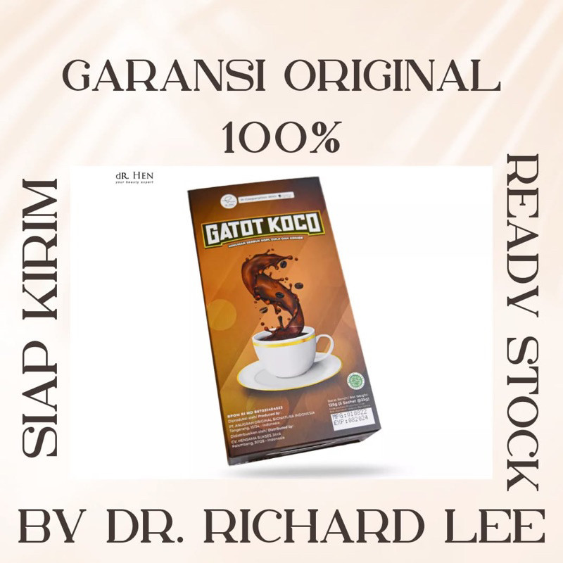 

dR Hen Kopi Gatot Koco by dr. Richard Lee Original 100% Coffee Stamina Pria Herbal Tahan Lama
