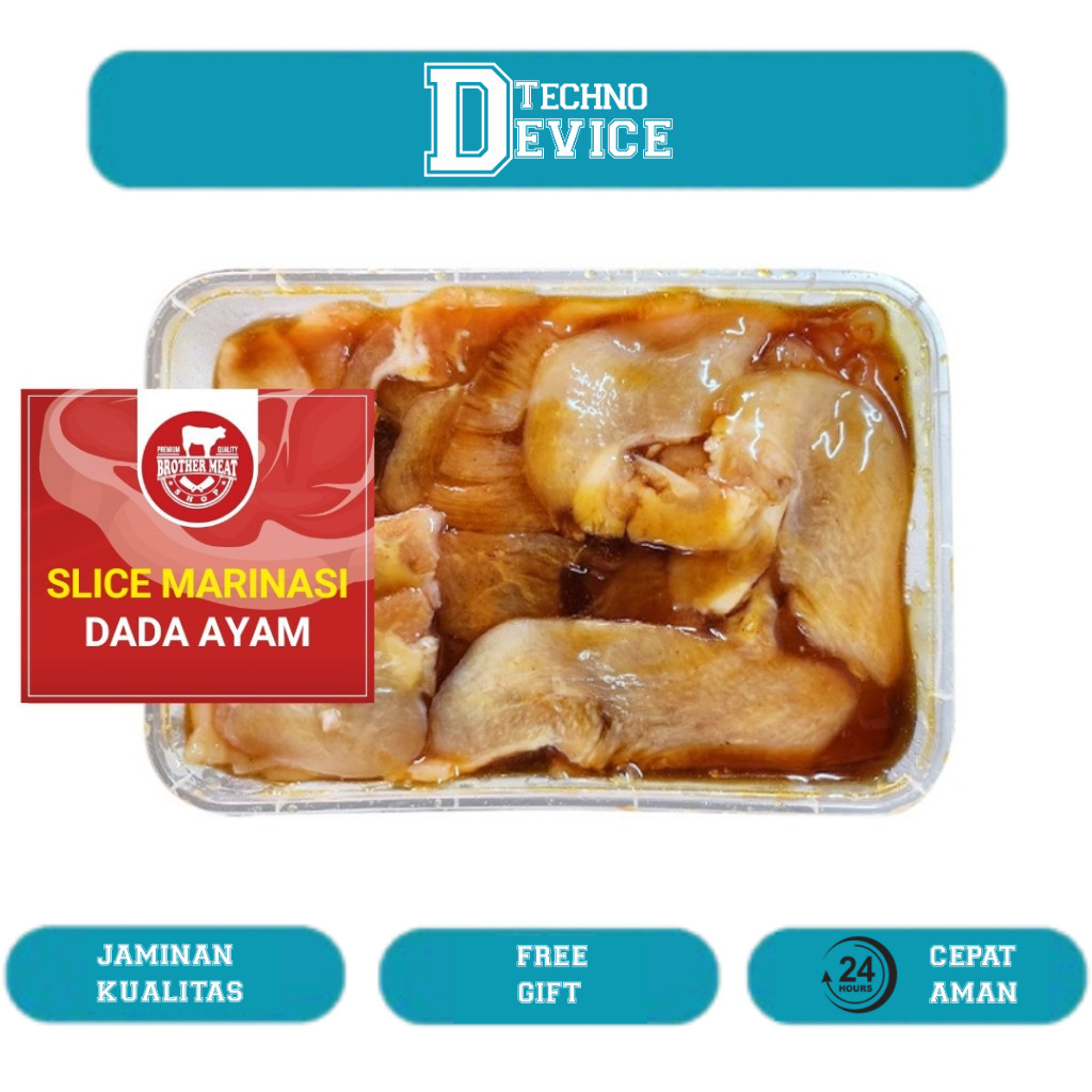 

Slice Marinasi Dada Ayam 500gr, Brothermeatshop