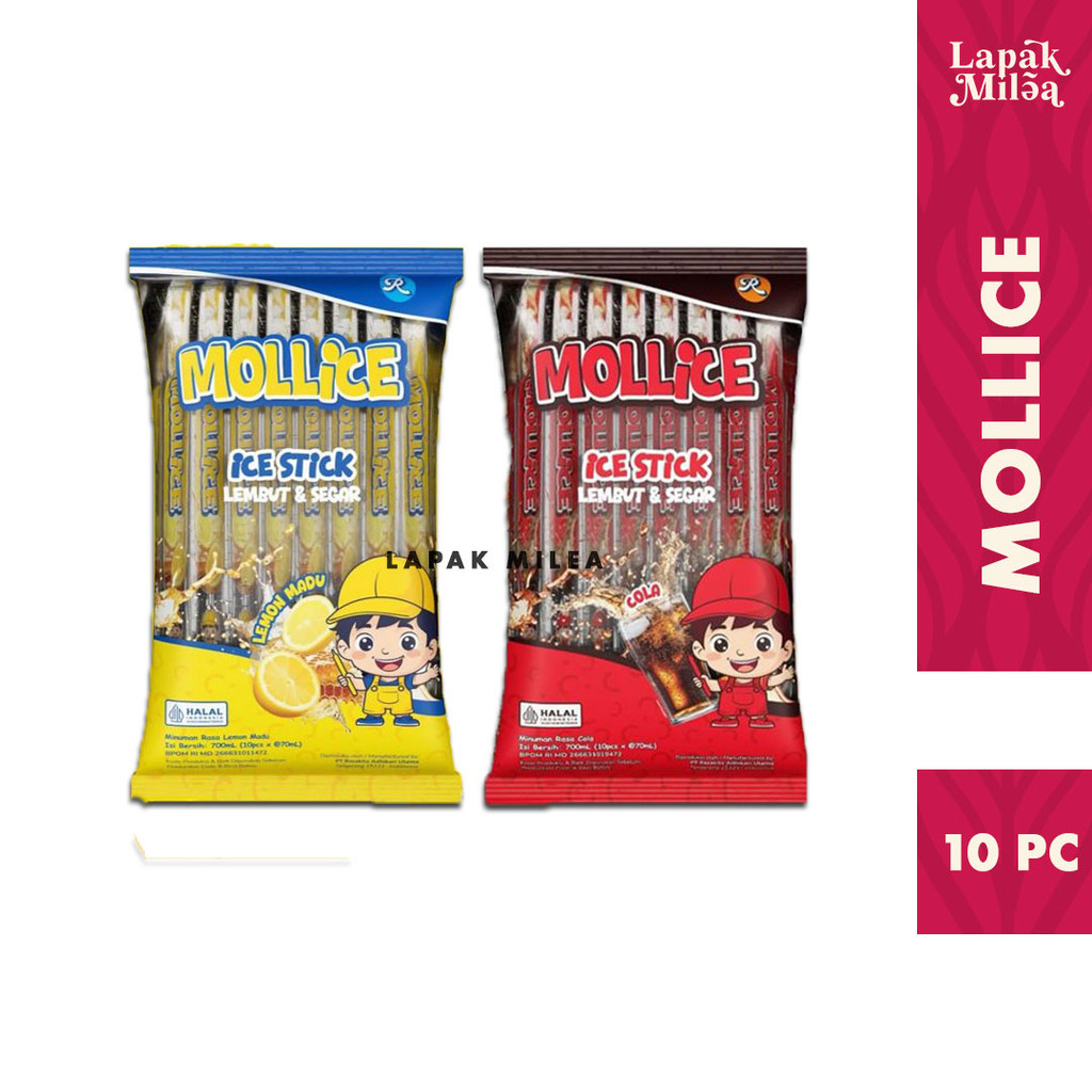 

Mollice Jelly Cola dan Lemon 1 Pack Isi 10 pc X 70ml