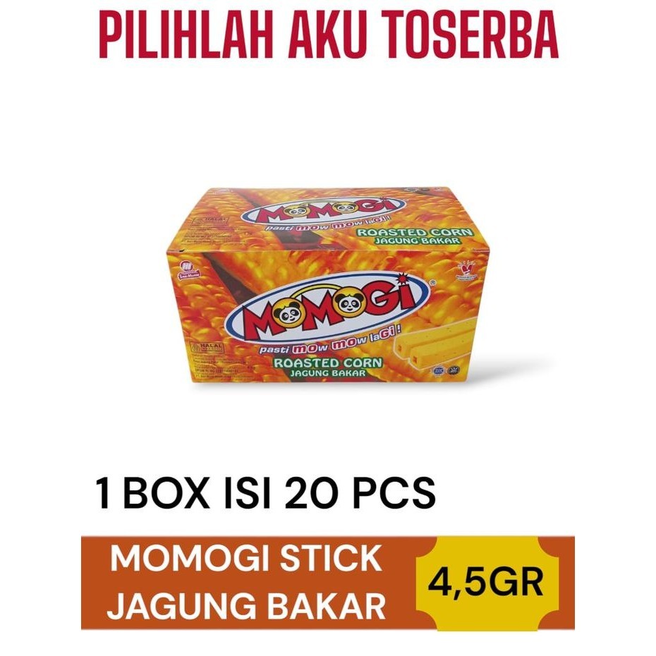 

Momogi Stick JAGUNG BAKAR 4,5 gram - ( HARGA 1 BOX )