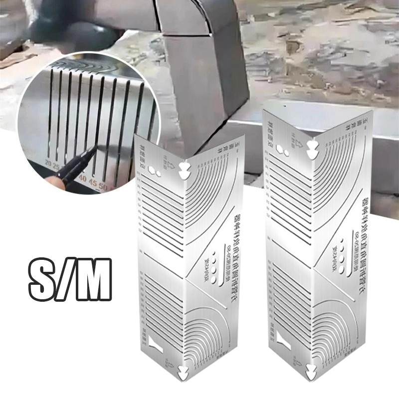 

Penggaris Baja Anti Karat 2025 - Presisi Akurat Sudut 90 Derajat, Cetakan Garis Lengkung, Lipat Busur untuk Tabung Persegi & Papan Reklame, Viral TikTok | COD