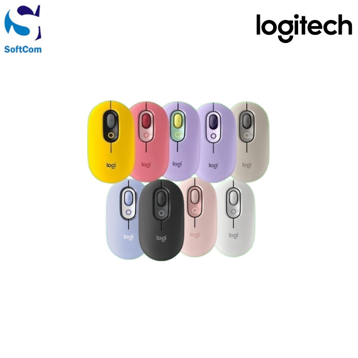 LOGITECH Mouse Wireless Bluetooth POP Mouse Emoji