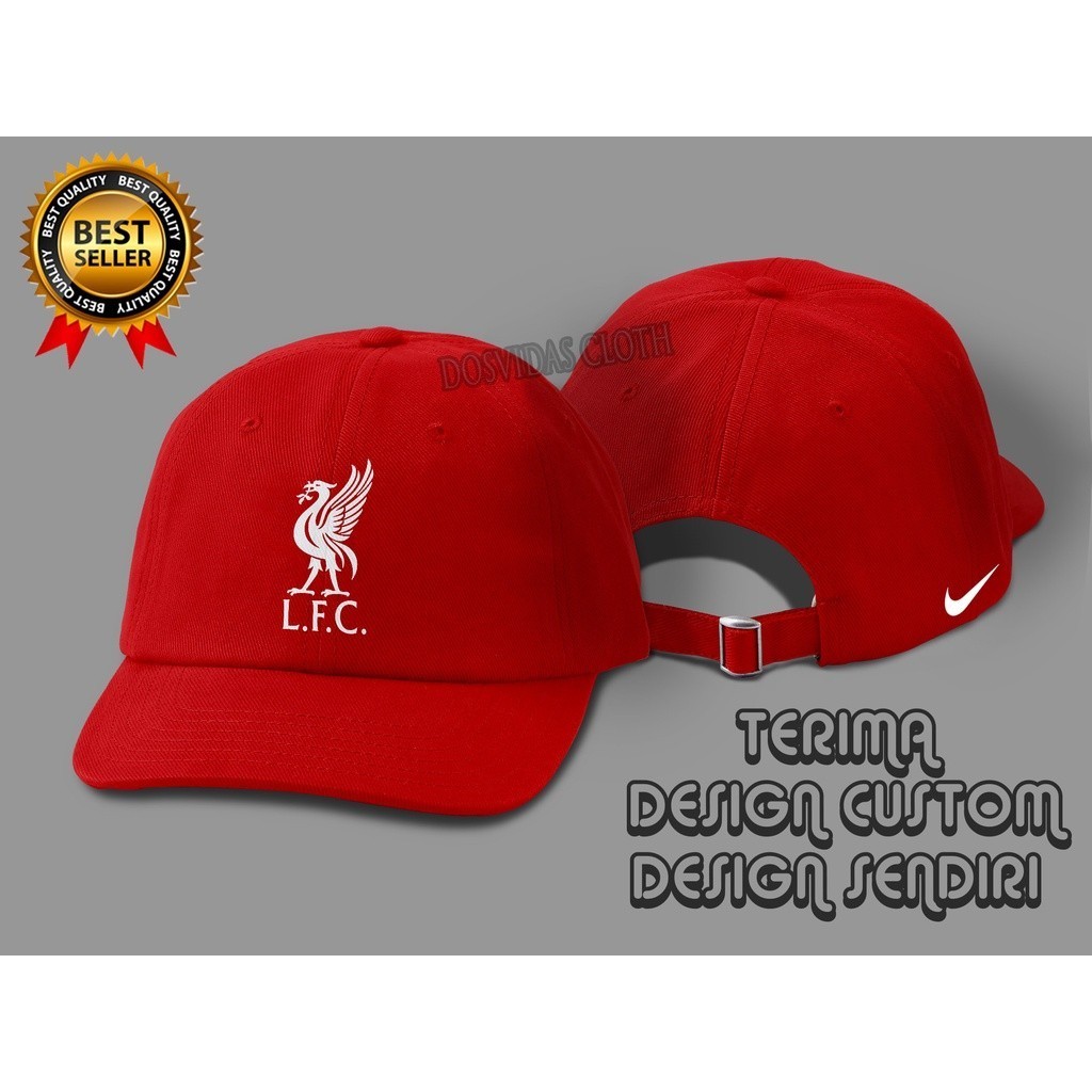 KEREN Topi BASEBALL LIVERPOOL FC LFC Distro Pria Wanita NIKE Polos MANTAP YNWA LIVERPOOL